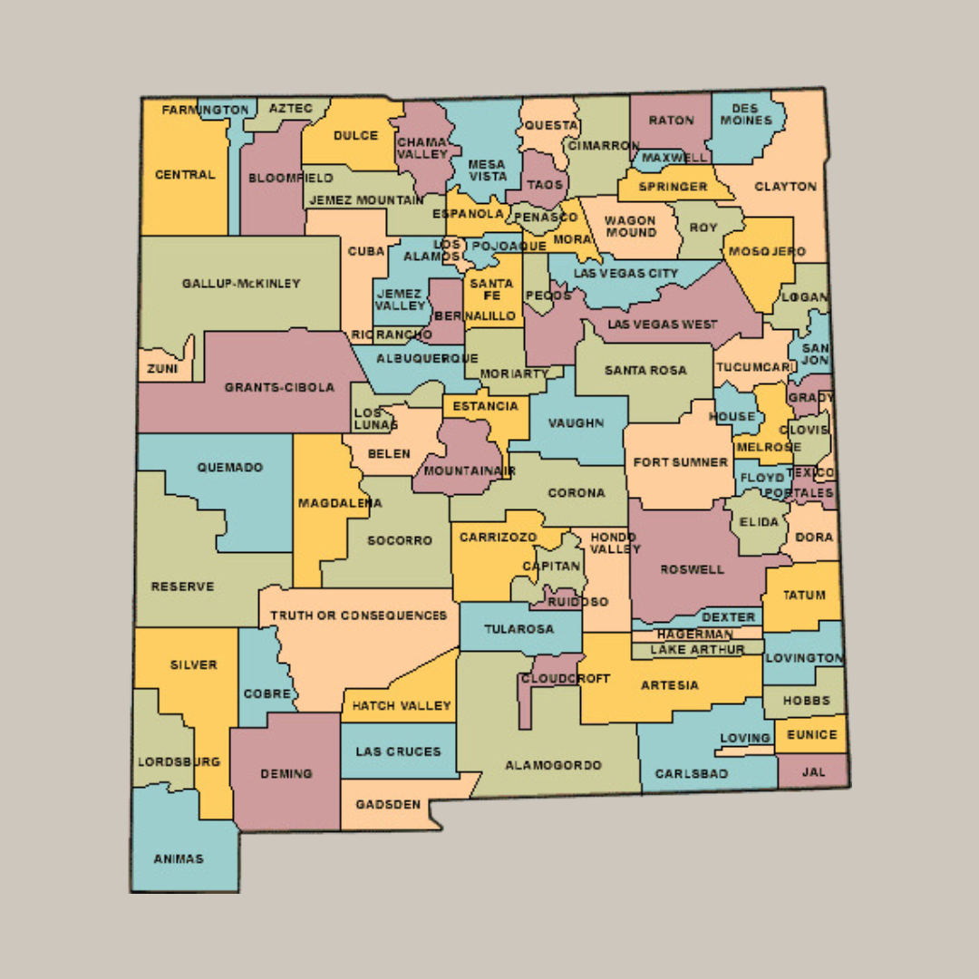 New Mexico School District Map